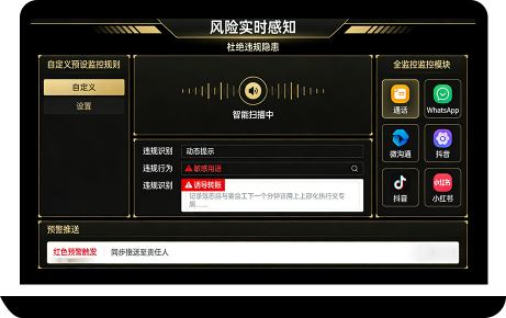 风险实时感知，杜绝违规隐患